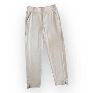 Athleta Brooklyn Ankle Pant Women Size 2 Beige Preppy Work Travel